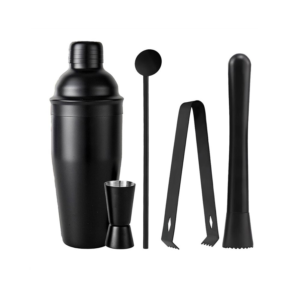 Stainless Steel Cocktail Shaker Five-Piece Home Cocktail Kit Bar Tool 6031945931306