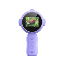 Children'S Handheld Microscope 500X Zoom Supports Taking Photos Recording Videos Listening Music 400mAh Battery C