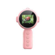 Children'S Handheld Microscope 500X Zoom Supports Taking Photos Recording Videos Listening Music 400mAh Battery B