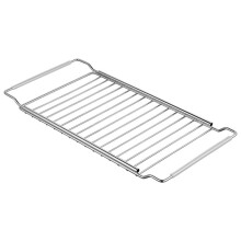 Expandable Stainless Steel over Sink Dish Drainer, Telescopic Kitchen Sink Organizer with Anti-Slip Design