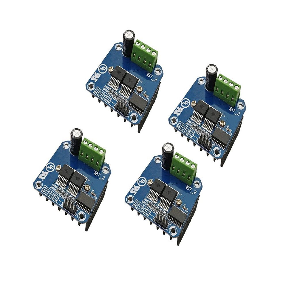 4-Pack Bts7960 43A H-Bridge Motor Driver - High-Power Motor Controller With Current Limiting/Overheat Protection 4711004382288