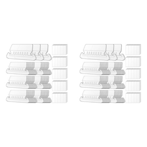 File Folder Tabs, 200 Sets Hanging File Folder Labels 2Inch Plastic Tabs and Inserts for Hanging File Folders