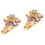 2Pièces Accessoire Montre Compact Violet En Alliage Avec Strass Décor 4
