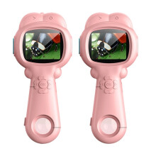 2PC Pocket Microscope Kids 500X Science Toy with Photo and Video Function Microscope Children Educational Toy