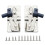 2Pcs 45 Degree Cabinet Hinges Soft Close Spring Buffer Heavy Duty Kitchen Cupboard Door Hinges 1
