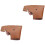 2Pièces Housse De Protection Hachette Cuir Épais Marron Pour Camping 3