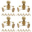 24Pièces Modèles Bois Kaki Pour Bricolage, Décor Miniature Créatif 7
