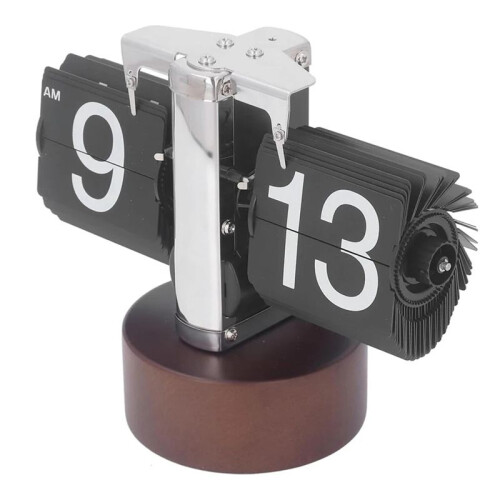 Automatic Page-Turning Clock with -Turning Function, High-Tech Feel, Suitable for Home Decoration.