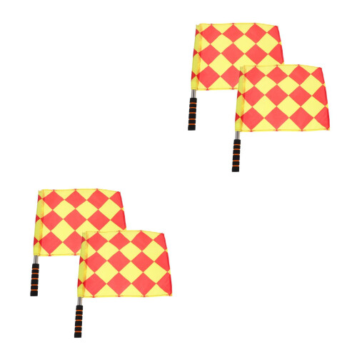4Pièces Drapeaux Signalisation Sportive Main Antidérapants Assortis 2
