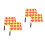 4Pièces Drapeaux Signalisation Sportive Main Antidérapants Assortis 5