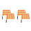 4Pièces Drapeaux Signalisation Sportive Main Antidérapants Assortis 6