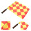 4Pièces Drapeaux Signalisation Sportive Main Antidérapants Assortis 11
