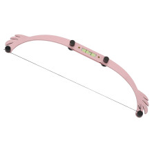 Righello pieghevole per sopracciglia a forma di fiocco per tatuaggi | alluminio rosa e cotone