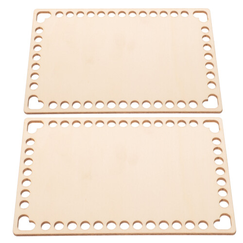 6Pièces Support En Bois Beige Durable Pour Base De Sac Crocheté 2