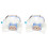 2Pièces Collier Chat Bleu Polyester Adorable Noeud Papillon Résistant 2