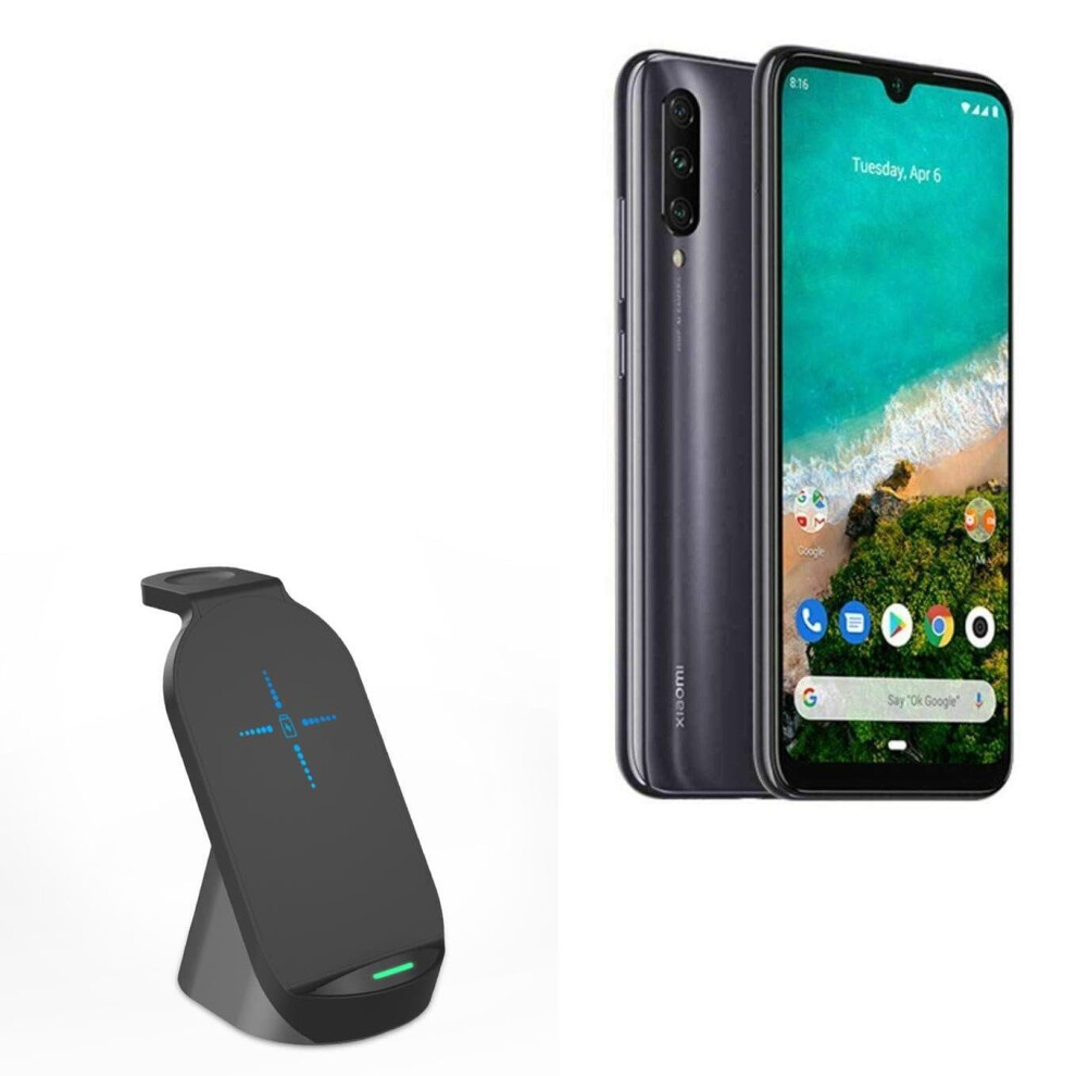Wireless Charging Stand 10W Fast Qi Charger For Xiaomi Redmi A3 Multidevice Compact Jet Black 9169991376288