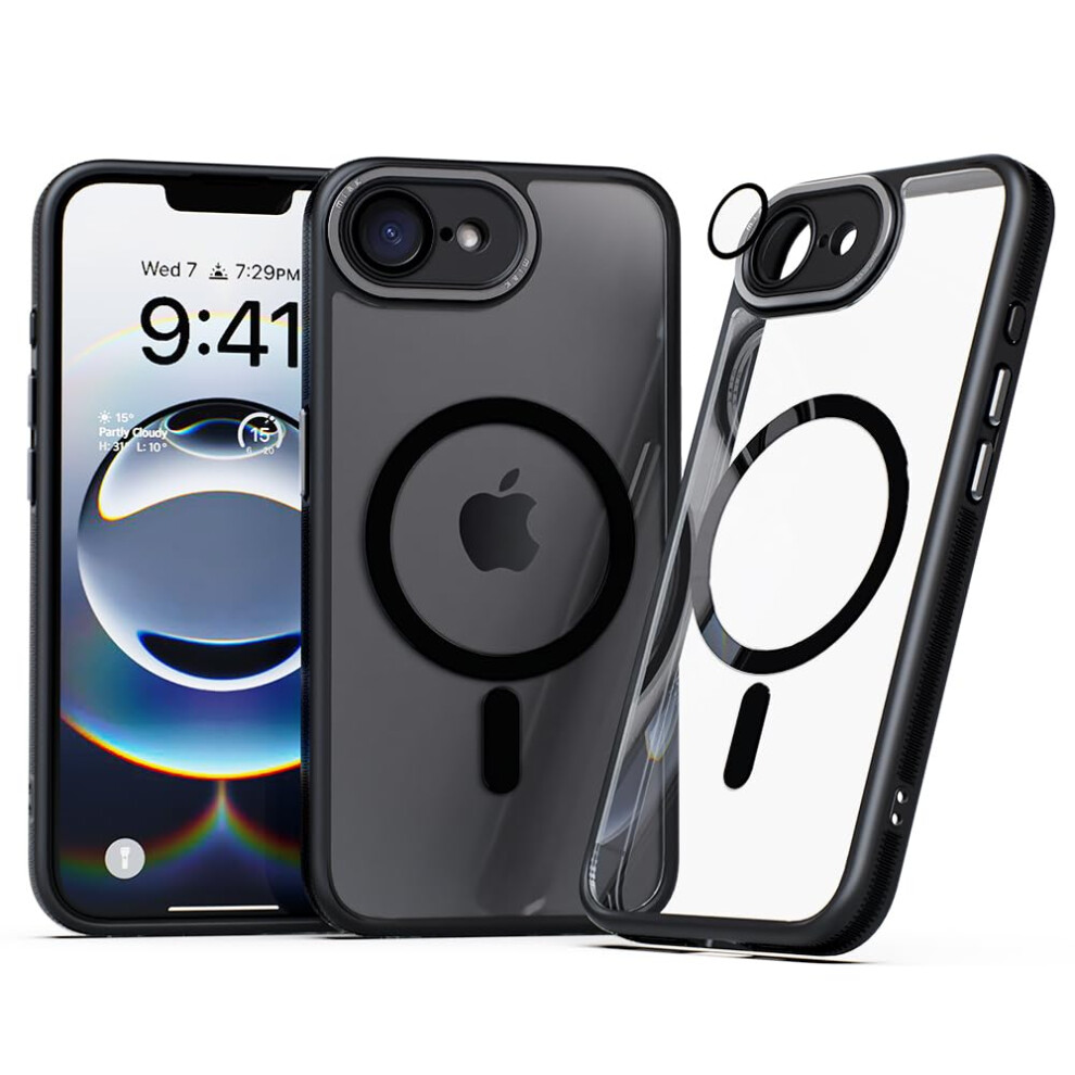 Magsafe Case For Iphone 16E With Duallayer Impact Shield, Slim Shockproof Protective Cover, Black 9073542463085