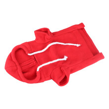 Small Animal Ferret Hoodie Warm Soft Skin-Friendly Red Sweatshirt for Daily Fun