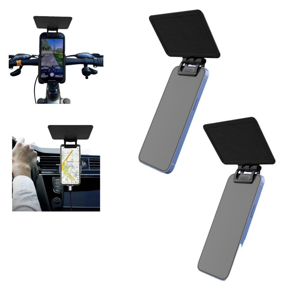 2Pcs Adjustable Phone Sunshade Umbrella, Antiglare Screen Visor For Outdoor Use, Universal Smartphone Fit 9073542462491