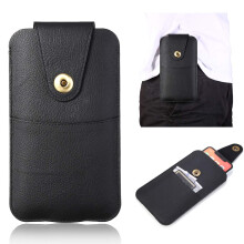 Leather Phone Holster Belt Loop Case W for iPhone and Samsung, Durable Vertical Protection