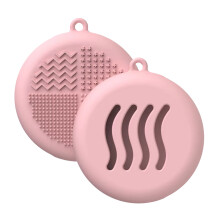 (Pink) Silicone Sponge Case - Dustproof Travel Organizer