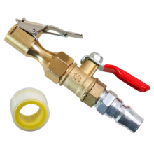 Car Tyre Quick Inflation Connector Rod with Switch for Motorcycle Electric Vehicle