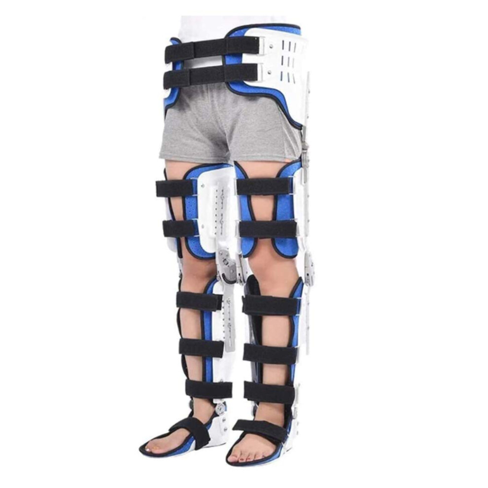 Hip Abduction Brace HKAFO, Adjustable Hip Knee Ankle Foot Support for Hip Replacement Recovery