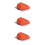 3Pièces Brosse Gril Nettoyage Bbq Portable Orange Compact Et Léger 8