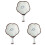 3Pcs Durable Ceramic Ink Brush Trays Ink Dishes for Office and Study 2