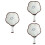 3Pcs Durable Ceramic Ink Brush Trays Ink Dishes for Office and Study 6