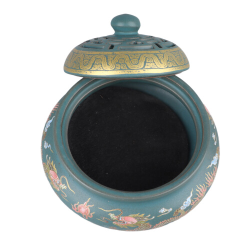 Ceramic Colour Enamel Incense Burner | Exquisite Retro Cone Holder
