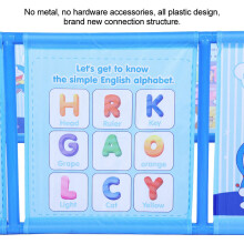 Easy-Assembly Baby Playpen with Cartoon Patterns