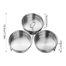 (A) 3-in-1 Stainless Steel Egg Steamer for Kitchen & Camping