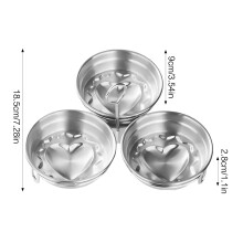 (B) 3-in-1 Stainless Steel Egg Steamer for Kitchen & Camping