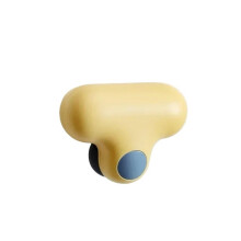 2in1 Silicone TShaped Shower Squeegee for Glass and Mirrors with Limescale Removal Edge, Yellow