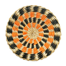 (A7, 30cm) Boho Rattan Wall Basket - Natural Straw Home Decor