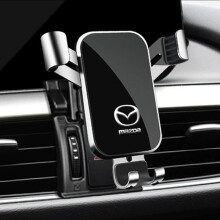 Car Phone Holder for Mazda Atenza 20142016, Sleek Silver Car Mount, Compact EasyClean Design