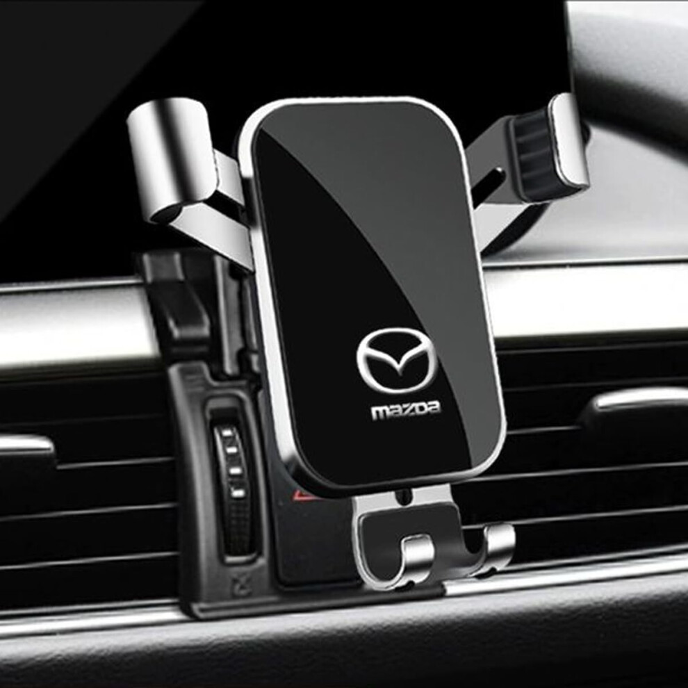 Car Phone Holder For Mazda Atenza 20142016, Sleek Car Mount, Compact Easyclean Design Silver 9073542463702