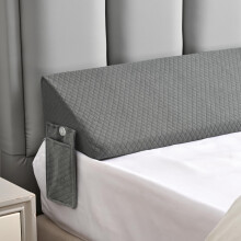 Queen Bed Wedge Pillow for Headboard Gap Filler, All Night Support and Washable Cover 60x10x6
