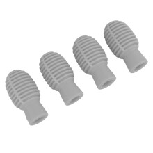 4Pcs Silicone Silent Drumstick Dampener Grey for Mute & Noise Reduction