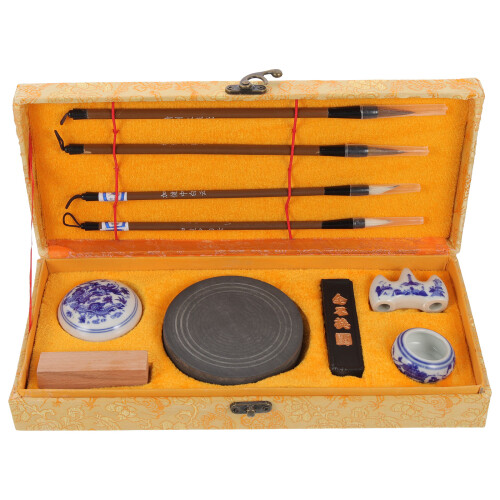Writing Brush Wood 1 Set 9.0x0.9x0.4in 1