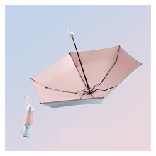 URGDWEKJY Compact Travel Umbrella, Folding 6Rib Parasol for Women, Small Purse Size (A)