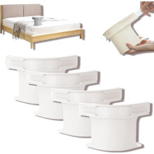 Bed Sheet Straps for Corners, Heavy Duty Fitted Sheet Holders, Secure Fit for All Mattress Sizes, White 4PC