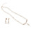 2Ensembles Ensemble Bijoux Perle Dorée Décor Collier Et Boucles Filles 9