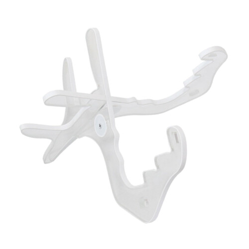 Folding Acrylic Ukulele Stand with LED Light, Clear Foldable Guitar and Violin Holder