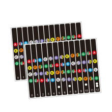 2 Sets Guitar Fretboard Note Stickers for Beginners, Durable EasyRead Design for Fast Learning