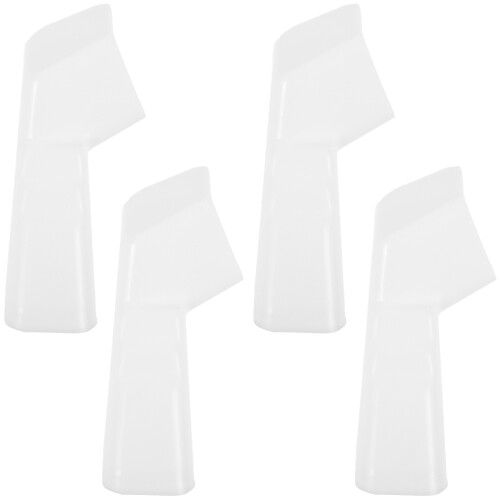 4Pcs ABS Rain Gutter Adapter for Rv Downspout Connector White Set 1