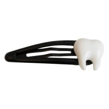 (Black) Girls\' Metal Hair Clips - Teeth Design Barrettes