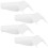 4Pcs ABS Rain Gutter Adapter for Rv Downspout Connector White Set 8