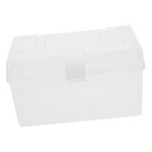Portable Medicine Storage Case with Transparent Lid, Durable Plastic Pill Organizer for Travel